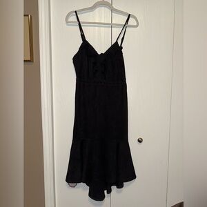 A. Calin By Flying Tomato Brand New Black Velvet Dress